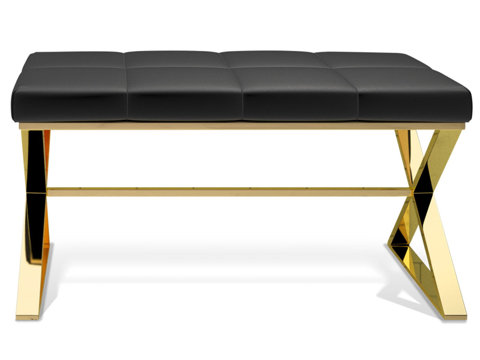 Ławka łazienkowa Decor Walther Bench Gold PVD Black