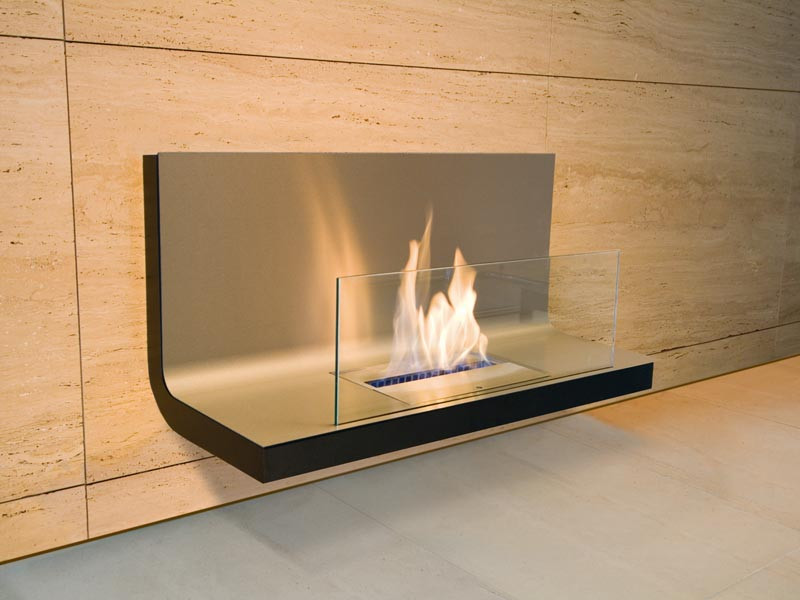 Biokominek Radius Wallflame I Matt Black