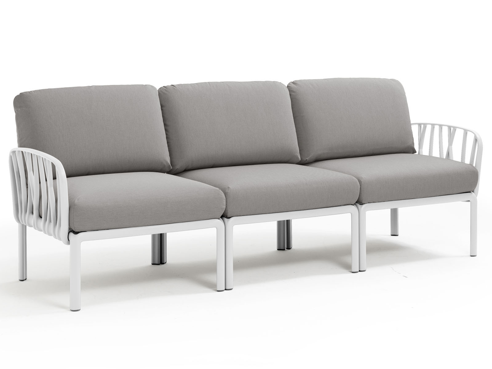 Sofa Nardi Komodo Bianco/Grey - 3-osobowa