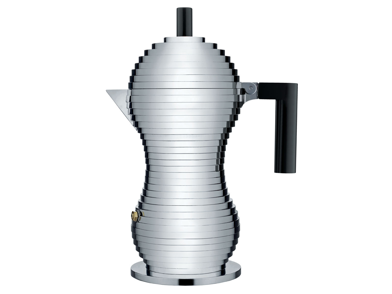 Kawiarka ciśnieniowa Alessi Pulcina 300ml x6 Silver Black