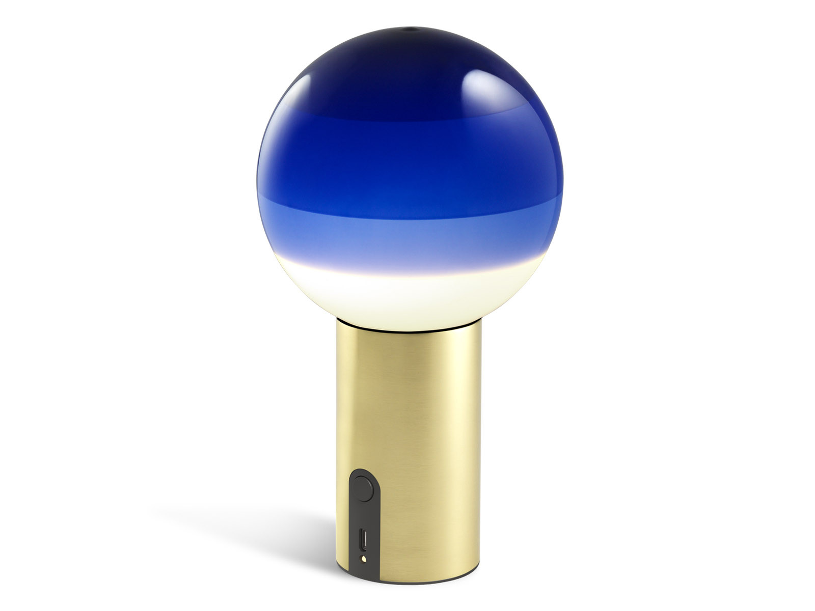 Lampa Marset Dipping Mobile LED Table Blue Brass