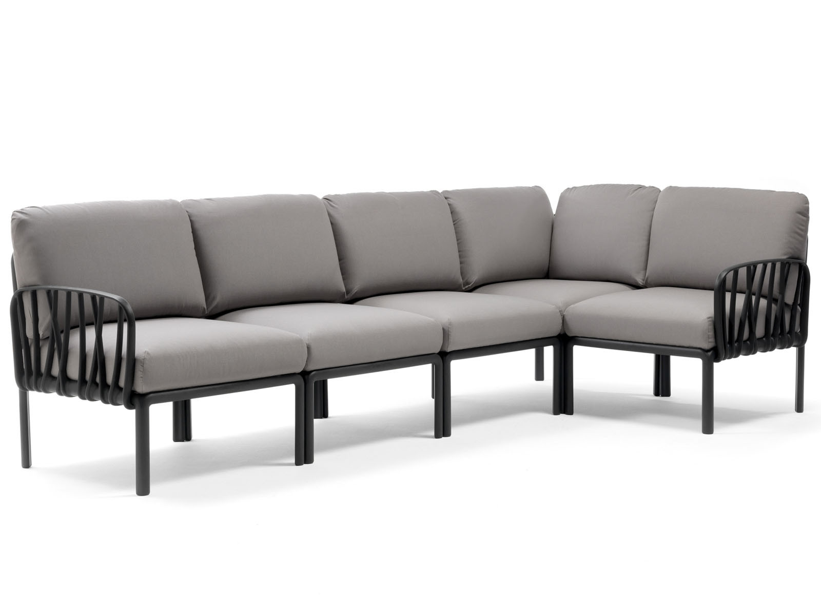 Sofa Nardi Komodo Antracite/Grey - 5-modułowa/narożnik