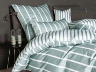 Pościel Janine Modern Classic Stripes Salvia 135x200..