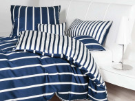 Pościel Janine Modern Classic Stripes Navy 135x200..