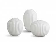 Wazony Kähler Hammershøi Vase White - zestaw mini x3..