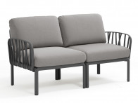 Sofa Nardi Komodo Antracite/Grey - 2-osobowa..