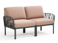 Sofa Nardi Komodo Antracite/Rosa - 2-osobowa..