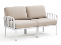 Sofa Nardi Komodo Bianco/Canvas - 2-osobowa..