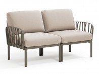 Sofa Nardi Komodo Taupe/Canvas - 2-osobowa..