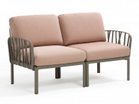 Sofa Nardi Komodo Taupe/Rosa - 2-osobowa..