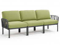 Sofa Nardi Komodo Antracite/Avocado - 3-osobowa..