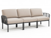 Sofa Nardi Komodo Antracite/Canvas - 3-osobowa..