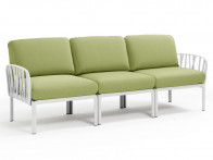 Sofa Nardi Komodo Bianco/Avocado - 3-osobowa..