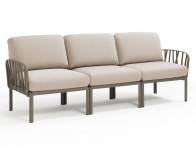 Sofa Nardi Komodo Taupe/Canvas - 3-osobowa..