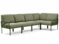 Sofa Nardi Komodo Agave/Giungla - 5-modułowa/narożnik..