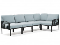 Sofa Nardi Komodo Antracite/Ice - 5-modułowa/narożnik..