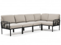 Sofa Nardi Komodo Antracite/Panama - 5-modułowa/narożnik..