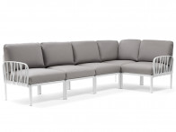 Sofa Nardi Komodo Bianco/Grey - 5-modułowa/narożnik..