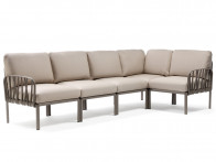 Sofa Nardi Komodo Taupe/Canvas - 5-modułowa/narożnik..