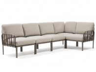 Sofa Nardi Komodo Taupe/Panama - 5-modułowa/narożnik..