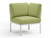 Sofa Nardi Komodo Bianco/Avocado - moduł narożny..