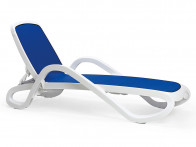 Leżak Nardi Alfa Sunlounger Bianco/Blue..