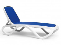 Leżak Nardi Alfa/Omega Sunlounger Bianco/Blue..