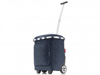 Wózek na zakupy Reisenthel CarryCruiser Plus Herringbone Dark Blue..