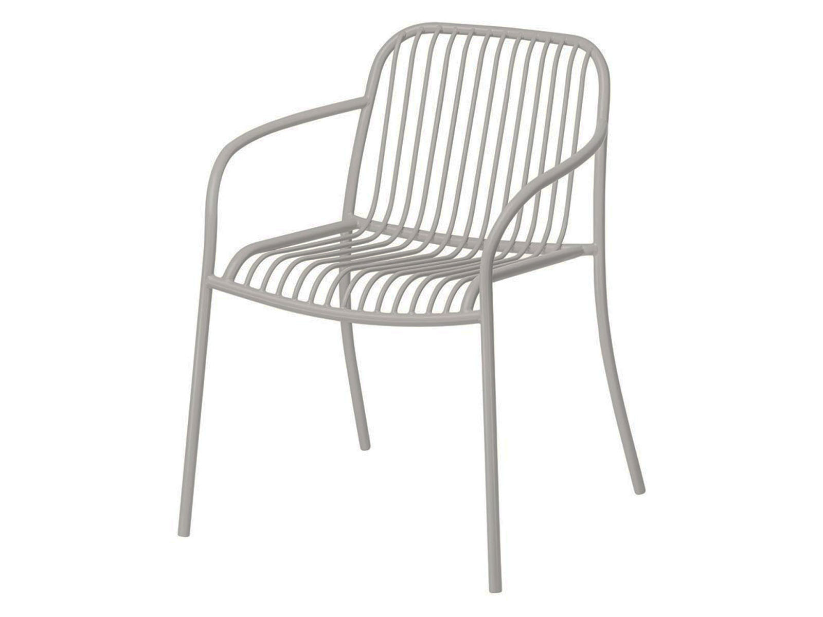 Krzesło Blomus Yua z podłokietnikami Silk Grey - Wire