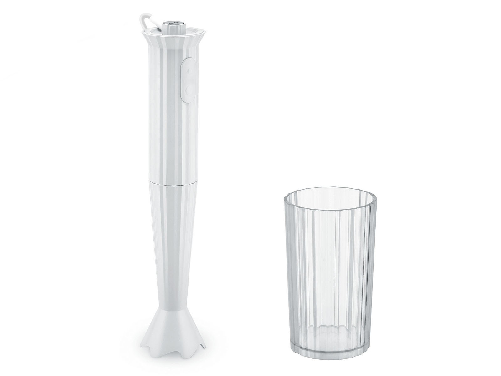 Blender ręczny Alessi Plisse White