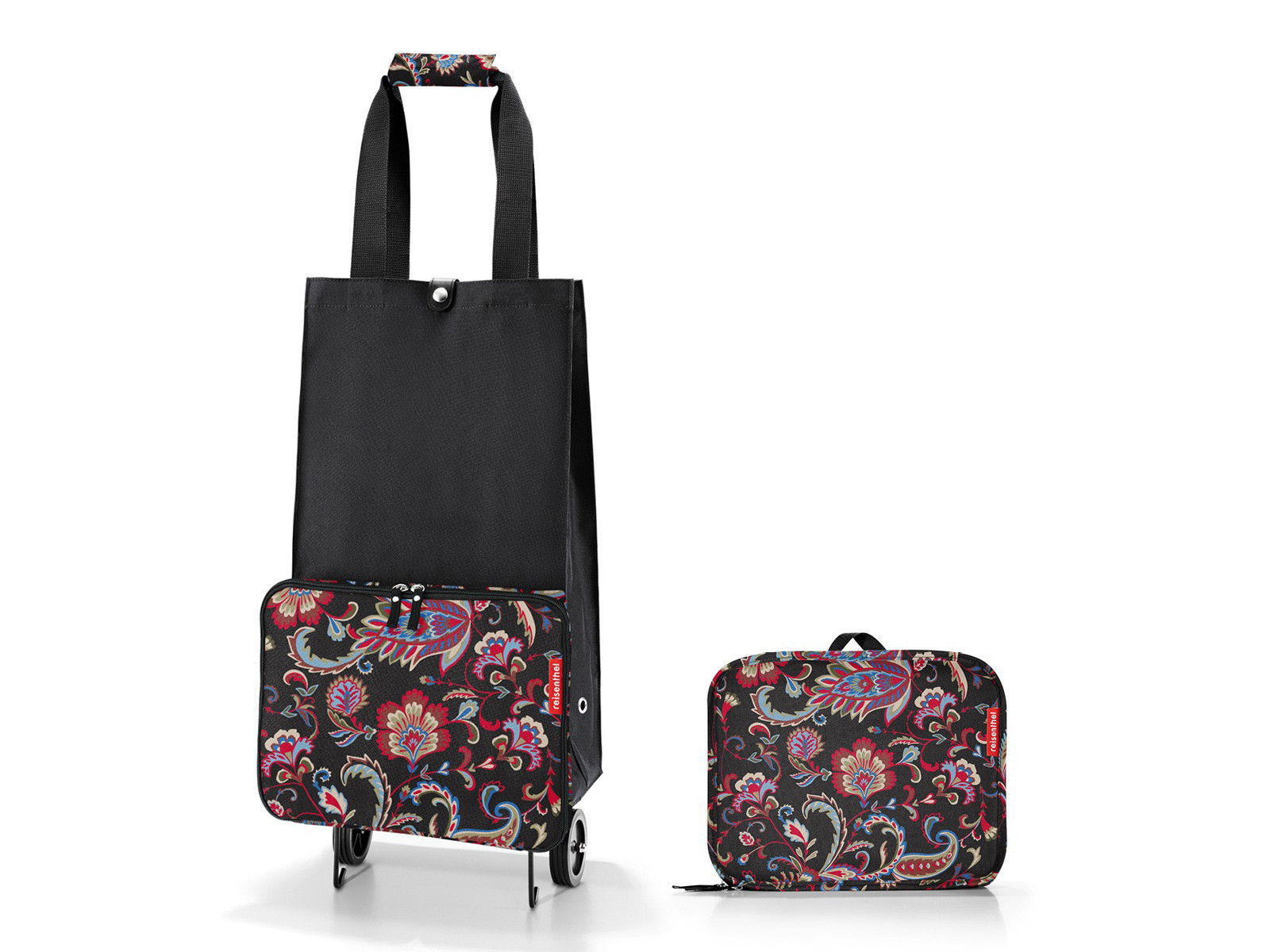 Wózek na zakupy Reisenthel FoldableTrolley Paisley Black - składany