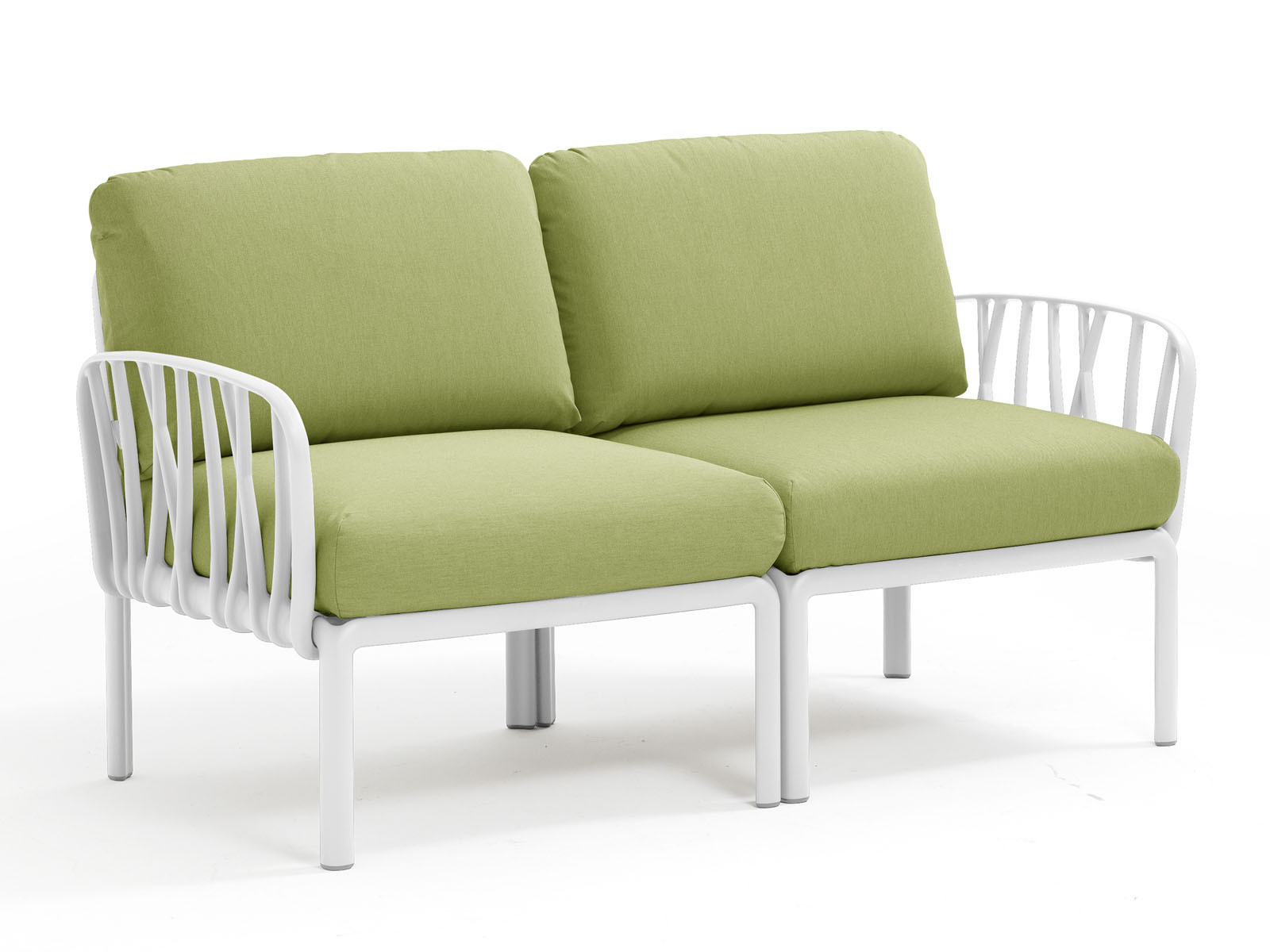 Sofa Nardi Komodo Bianco/Avocado - 2-osobowa