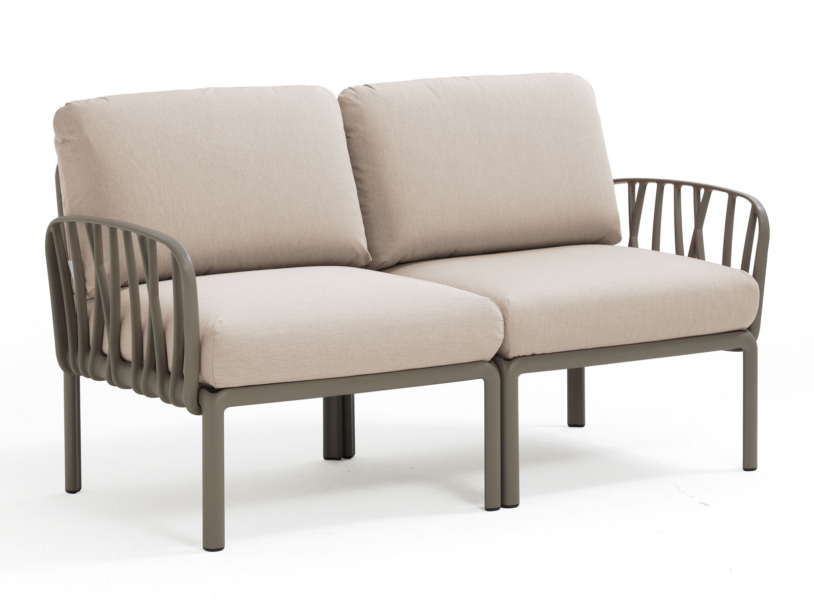 Sofa Nardi Komodo Taupe/Canvas - 2-osobowa