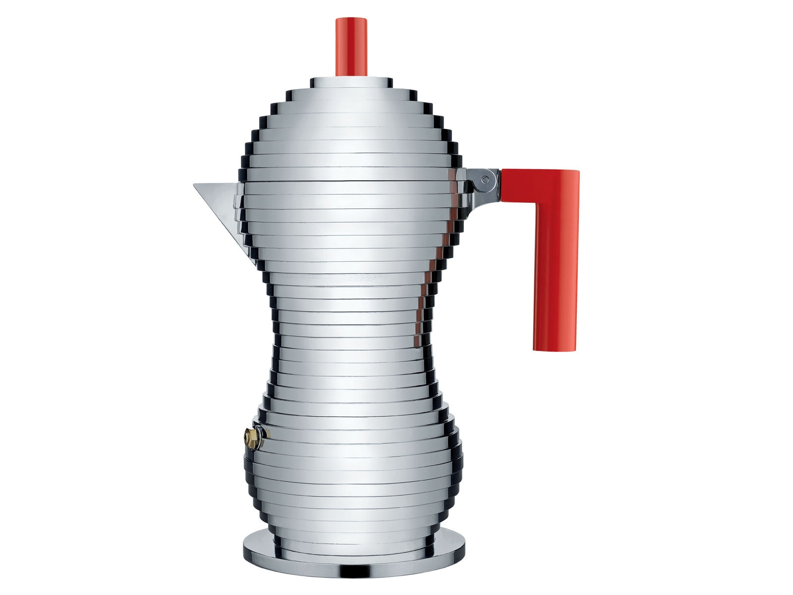 Kawiarka ciśnieniowa Alessi Pulcina 300ml x6 Silver Red