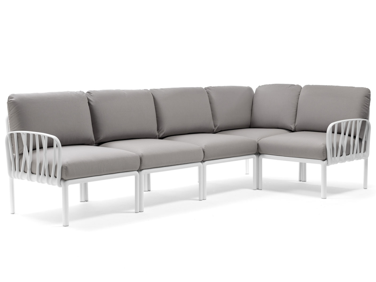 Sofa Nardi Komodo Bianco/Grey - 5-modułowa/narożnik