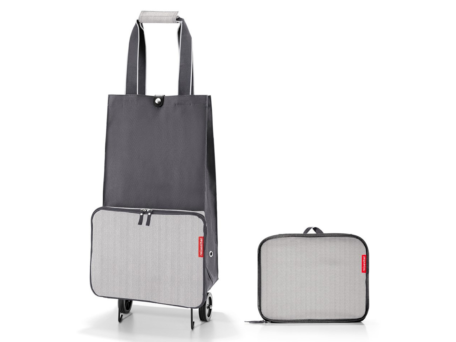 Wózek na zakupy Reisenthel FoldableTrolley Herringbone Grey - składany