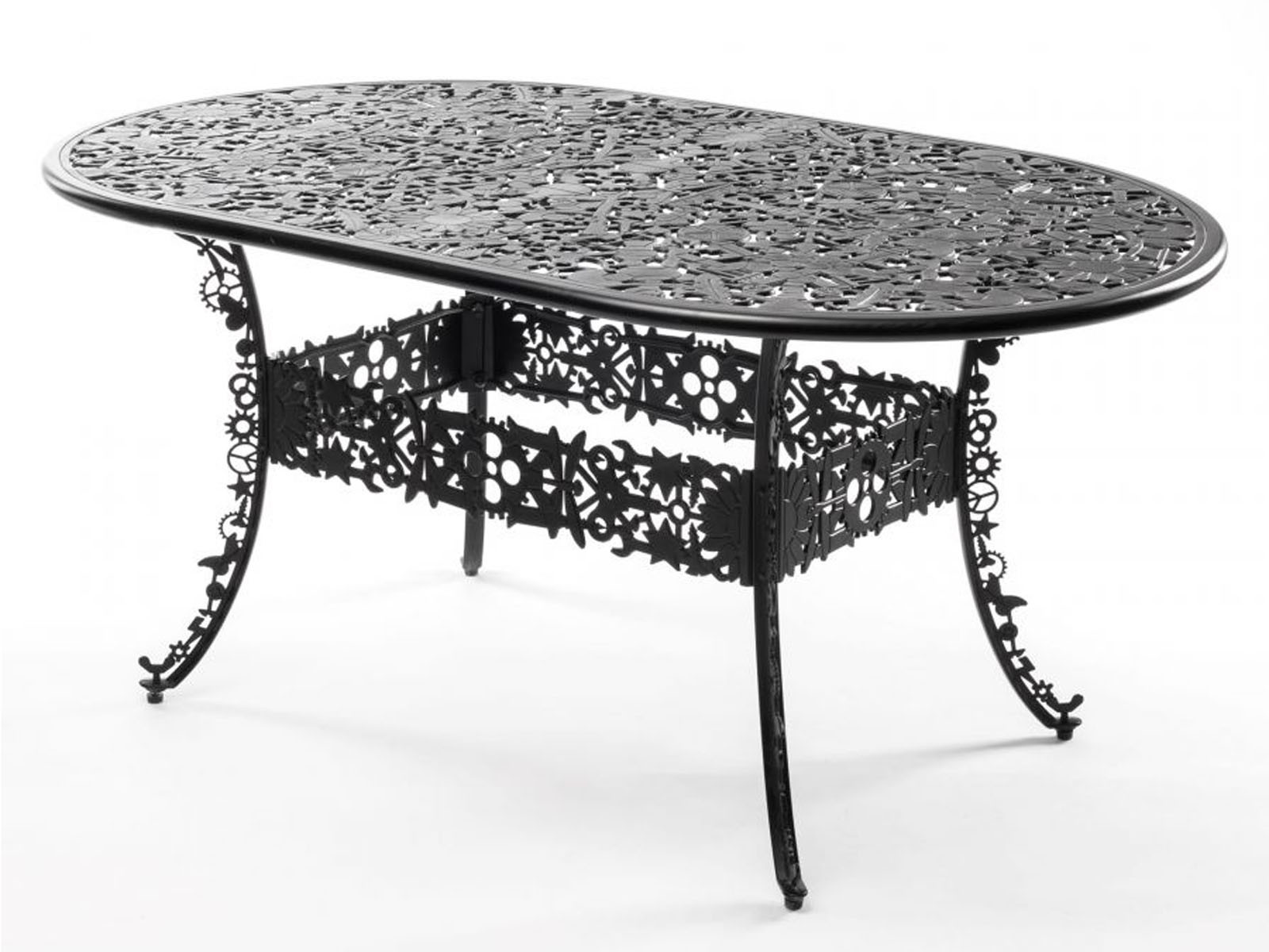 Stół Seletti Industry Garden Table Black Oval