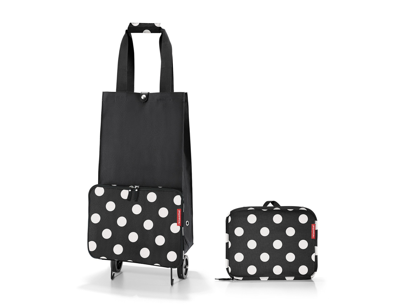 Wózek na zakupy Reisenthel FoldableTrolley Dots White - składany